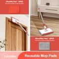 thumbnail image 3 of TidyBliss Baseboard Cleaner Tool, Wall Mop with 55.9" Long Handle (Red), 3 of 9