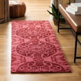 thumbnail image 3 of SAFAVIEH Wyndham Louise Medallion Wool Area Rug, Red, 8'9" x 12', 3 of 10