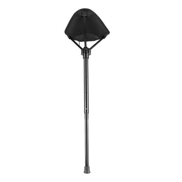 Adjustable Telescopic Folding Stool Portable Single Leg High Chair Tall Slacker Chair for Outdoor Camping Walking Hunting Hiking Fishing Travel