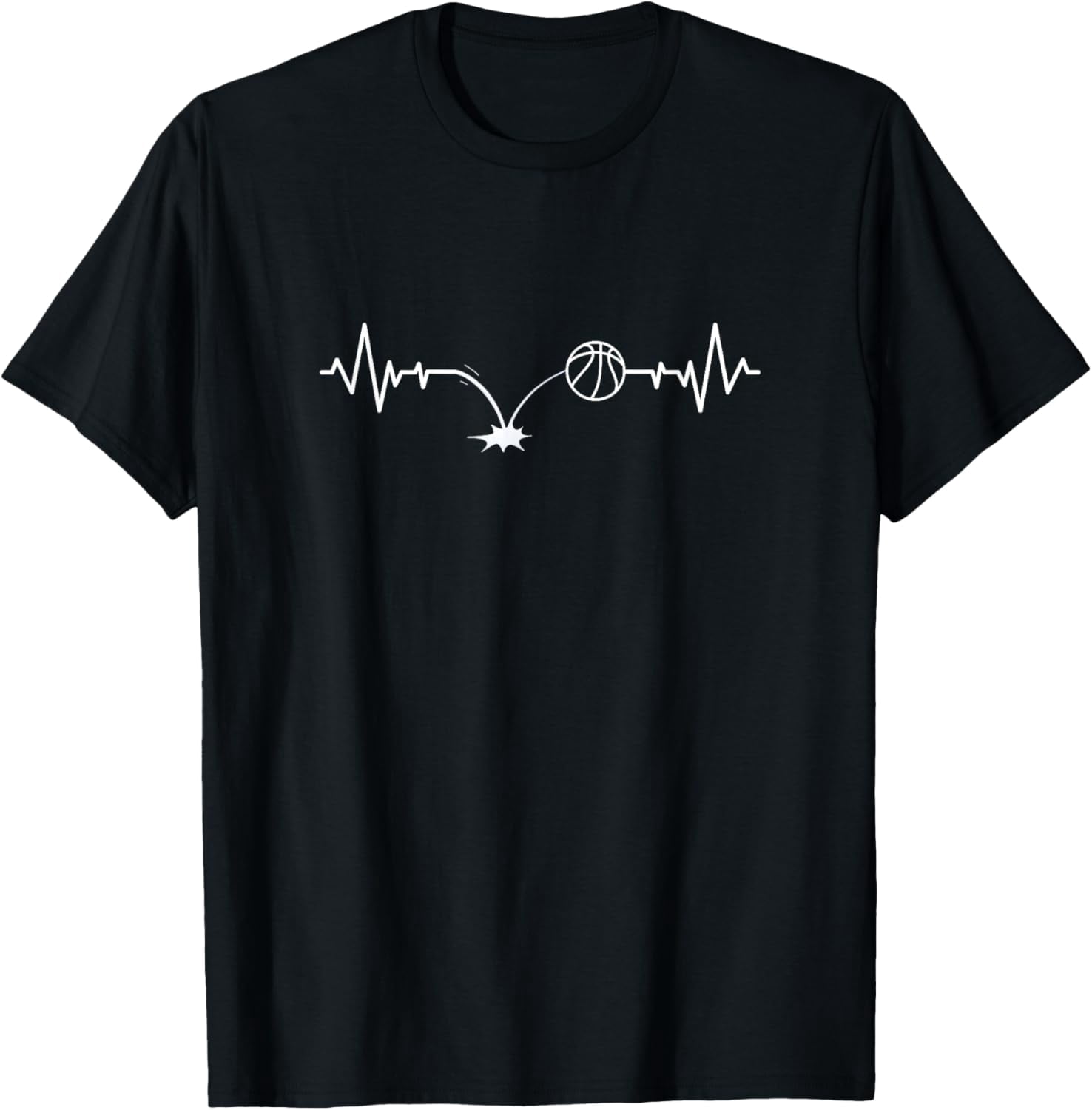 Lifeline Basketball Bounce Design T-Shirt men and women can wear