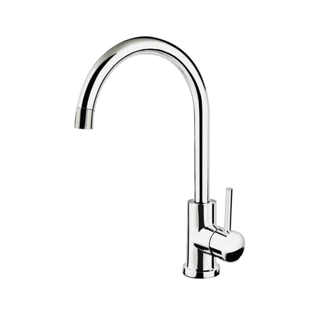 Gooseneck 1-Handle Bar Faucet in Chrome