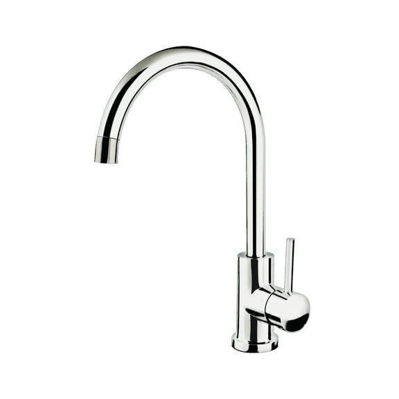 Gooseneck 1-Handle Bar Faucet in Chrome