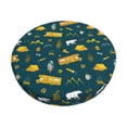 thumbnail image 1 of Easygdp Camping Print Easy To Install Bar Stool Covers&Stool Covers Round&Elastic Stool Cover, Barstool Covers,Washable&Bottom With Elastic Edge-14 inch, 1 of 7