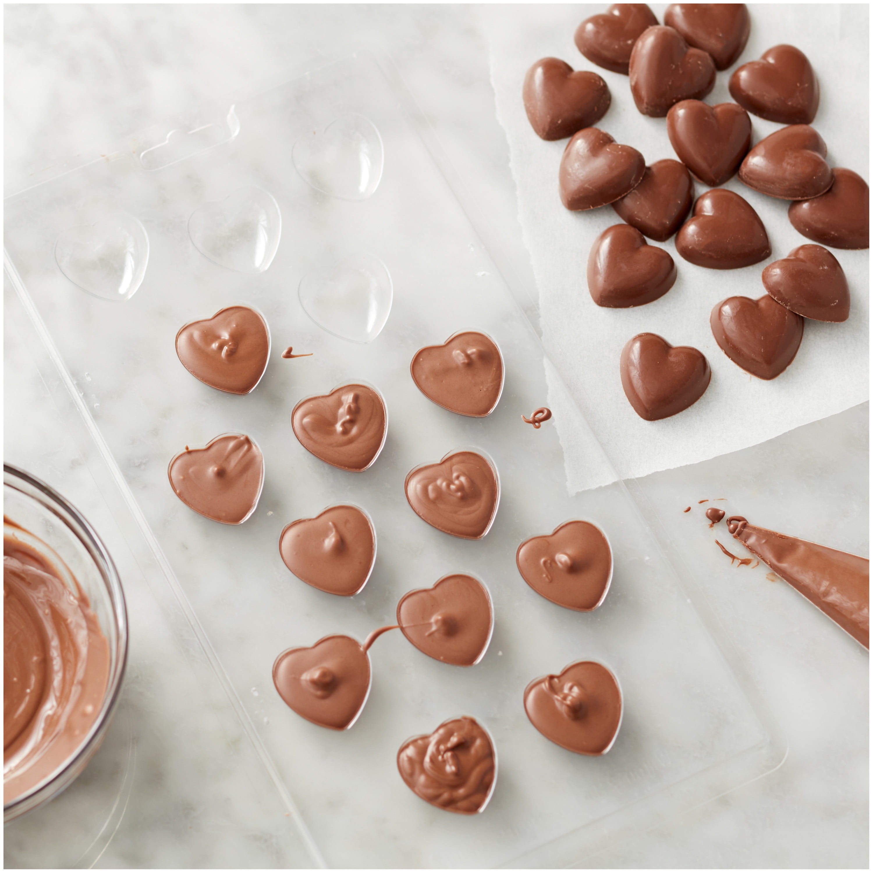 15 Holes Love Heart Shaped Silicone moldChocolate Mold Reusa