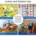 thumbnail image 4 of Climbing Cargo Net,Ninja Warrior Obstacle Course for Kids,Rope Net Ladder Monkey Bars for Rock Wall Jungle Gyms Playground Ribbon Training for Indoor and Outdoor Swing Set Tree House, 4 of 8