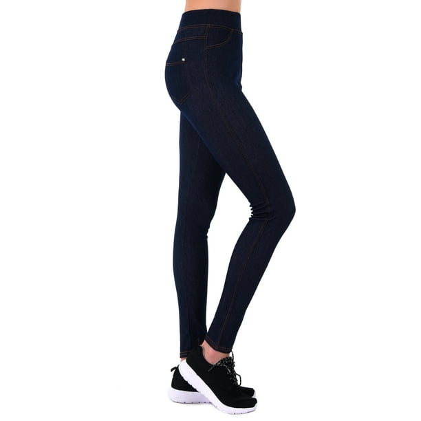 Ladies Jean Leggings W/ Back Pockets