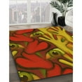 thumbnail image 3 of Ahgly Company Machine Washable Indoor Round Transitional Caramel Brown Area Rugs, 7' Round, 3 of 7