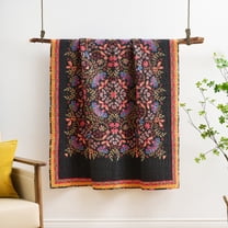 Greenland Home Fashions Jessa Vintage Boho Quilted Throw Blanket, 50 W x 60 L, for Adults and Teens