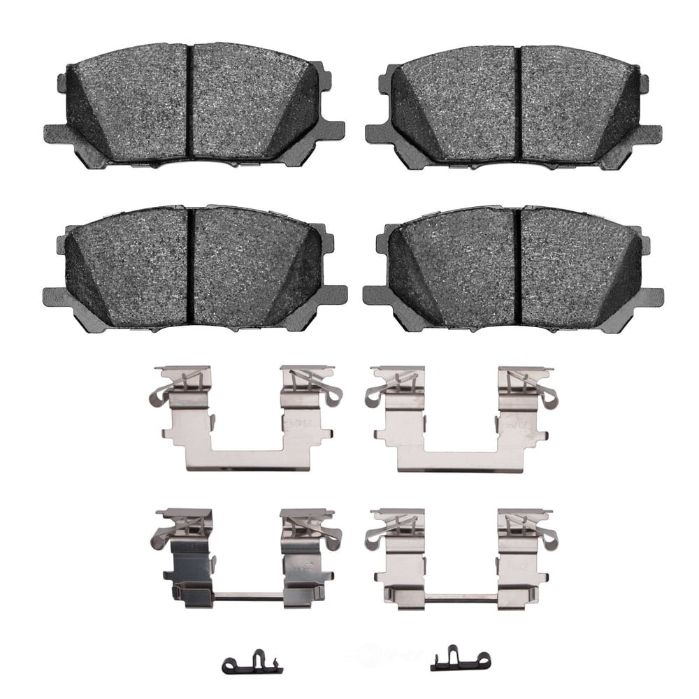 Dynamic Friction Company 1551-1005-01 DFC 5000 Advanced Brake Pads - Ceramic and Hardware Kit - OE