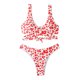 thumbnail image 3 of Traje de baño de pecho cruzado dividido para mujer a la moda Bikini Sexy con estampado de cintura Fridja  nalpqowj23560, 3 of 4