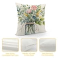 thumbnail image 4 of PIKWEEK  Spring Pillow Covers Modern Couch Flower Mason Jar Decorative Throw Pillow Cover for Sofa Patio Indoor Outdoor Home Decor, 4 of 5