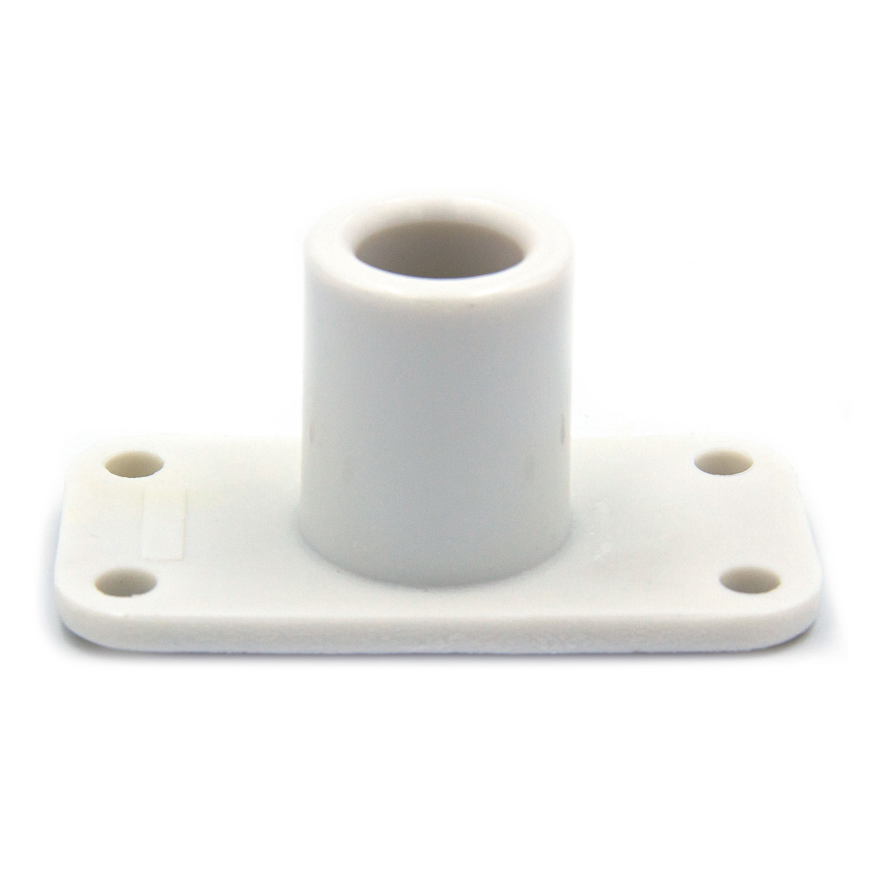 Ozark Trail Universal Adjustable 360° Swivel Fishing Rod Holder, Plastic, White, Boat and Dock Use