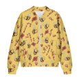 thumbnail image 4 of DISNIMO Bee Floral Printed Sweatshirts for Women Zip Up Jackets V Neck Outwear Long Sleeve Sweatshirt Jacket for Women, S, 4 of 7