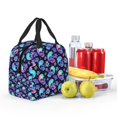 thumbnail image 4 of Naloa Skull flower tie dye Print Lunch Box for Women Men,Insulated Lunch Bag,Lunchbox,Thermal Leakproof Cooler,Reusable Lunch Tote Bag for Work School Travel Picnic, 4 of 7