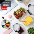 thumbnail image 5 of Virtu 32pc Glass Food Storage Containers with Lids, Airtight Glass Meal Prep Containers, Oven, Microwave & Freezer Safe Glass Storage Containers, 5 of 7
