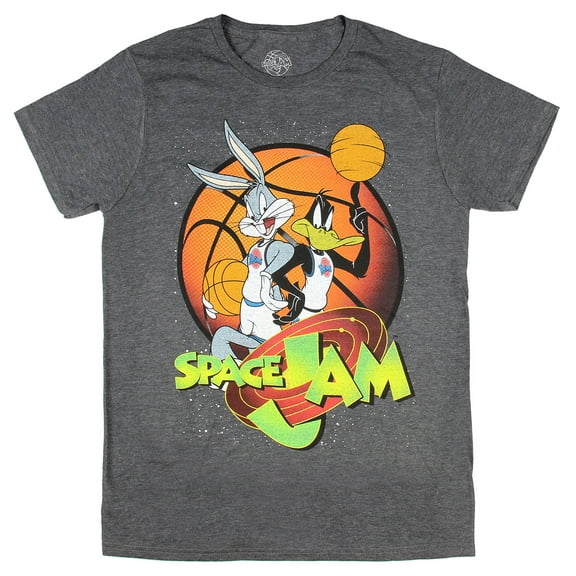 Looney Tunes Men's Space Jam Bugs and Daffy Tune Squad T-Shirt
