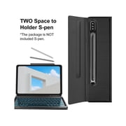BONAEVER Keyboard Case for Samsung Galaxy Tab S9 Ultra 14.6 Inch 2023 SM-X910 SM-X916B SM-X918U Smart Folio Cover with 7 Color Backlit, Smat Stand Cover with Magnetic Detachable Wireless Keyboard
