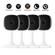 AMOROM Indoor Camera for Home Security 4 Pack, 1080p Baby Monitor with Motion Detection(2.4GHz Wifi)