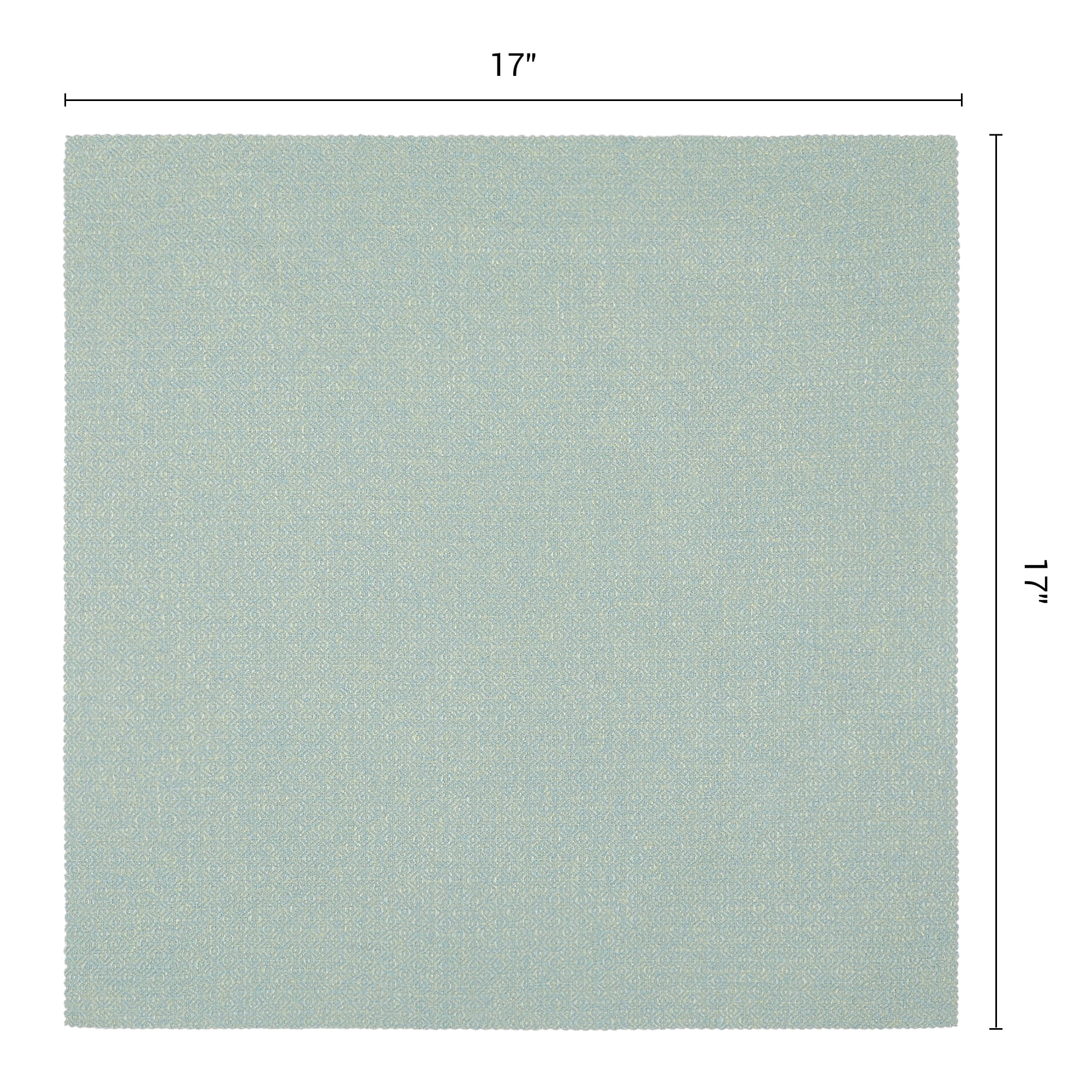 Unique Bargains Washable Reusable Cotton Cloth Napkins Green 17x17inch