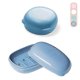 thumbnail image 1 of Xhw Pcs Case, Plastic Soap Box Plastic Soap Dish With Lid Container Soap Cup Portable Soap Holder Leak Proof (blue), 1 of 5
