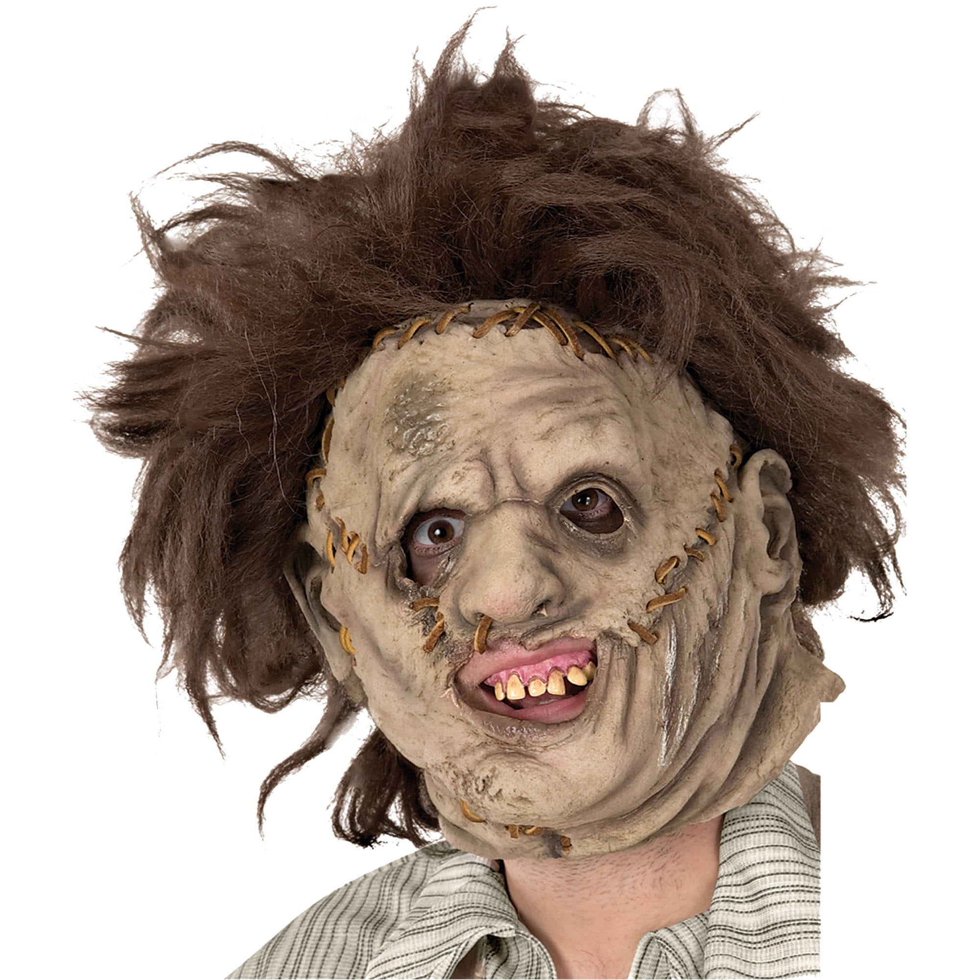 Leatherface Foam Latex Mask Adult Halloween Accessory - Walmart.com - Walmart.com