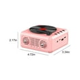 thumbnail image 3 of karymi Record Player Wireless Bluetooth Sound Retro Creatives Mini Portable Card Insert Small Speaker Subwoofer Gift, 3 of 6