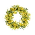 thumbnail image 3 of yuksok Artificial Wreath Greenery Wreath Pendant Wall Hanging Decorative Spring Wreath 45CM, 3 of 9