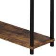 thumbnail image 3 of DeeHome Weathered Oak and Black Office Desk with Bookshelf, 3 of 5