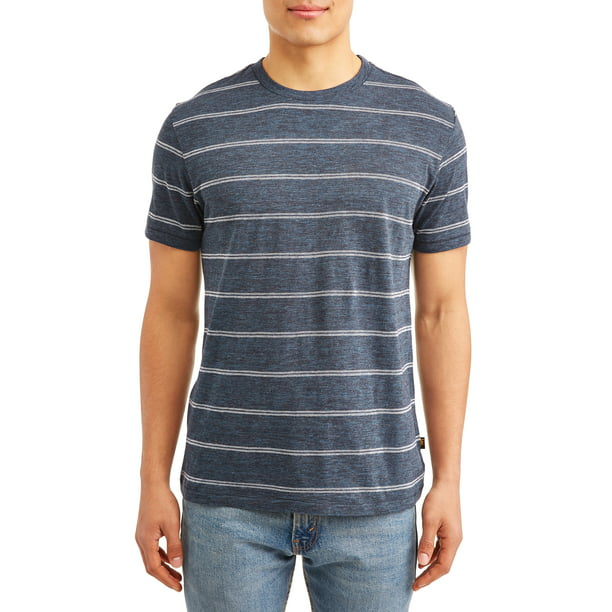 Lee - Lee Men's Short Sleeve Striped Crew Neck T-Shirt - Walmart.com ...