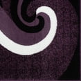 thumbnail image 2 of Luxe Weavers Purple Swirls Modern Abstract Area Rug 6x9, 2 of 7