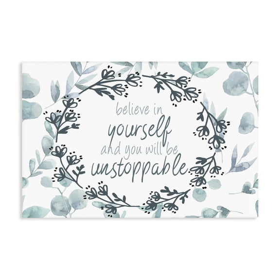 Stupell Industries You Will Be Unstoppable Canvas Wall Art, design by Kim Allen