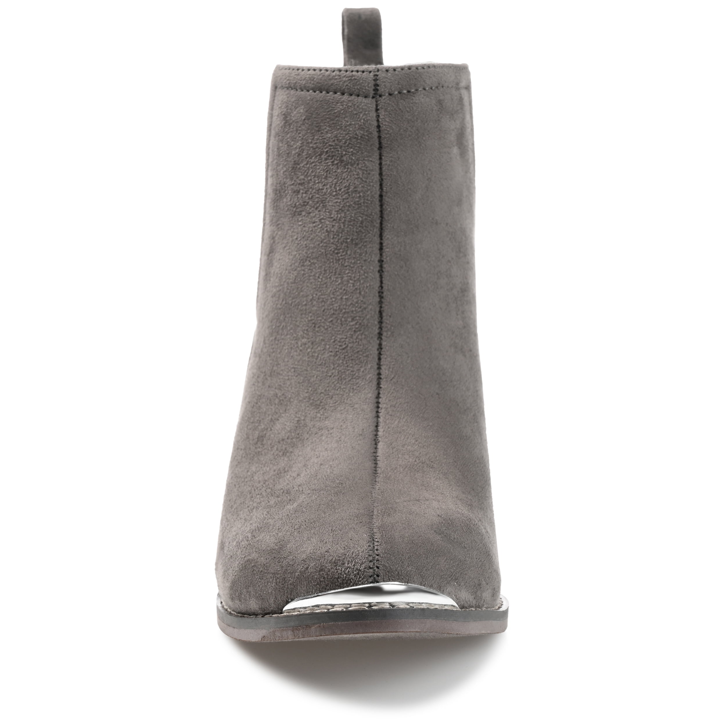 Journee Womens Issla Pull On Stacked Heel Booties, Widths Available