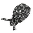 thumbnail image 1 of Gorro de cocinero, pañuelo para la cabeza para camareros masculinos y femeninos, gorro de cocinero universal con punta cerrada, gorro de pirata para cocina y tienda de sushi, 1 of 5
