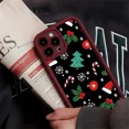 thumbnail image 3 of Funda de teléfono de Año Nuevo de Navidad para IPhone 16, 14, 13, 15, 12 Mini, 11 Pro Max, X, 7, 8 Plus, protección de lente de cámara, cubierta de silicona suave, 3 of 5
