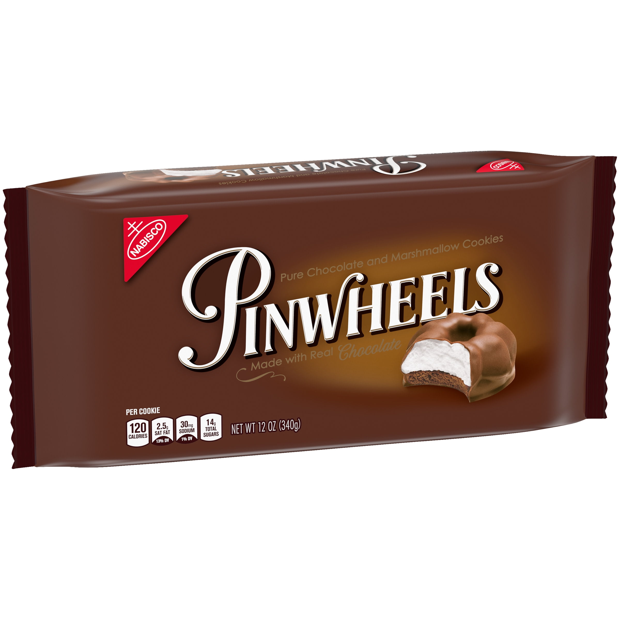 Pinwheels Pure Chocolate & Marshmallow Cookies, 12 oz - Walmart.com -  Walmart.com