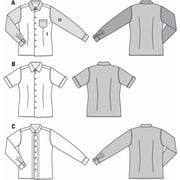 Burda Paper Sewing Pattern 6931 - Shirts for Men