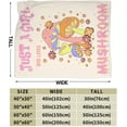 thumbnail image 5 of Mushroom Blanket Cute Mushroom Fleece Throw Blanket Fuzzy Plush Super Soft Cozy Warm Mushroom Stuffed Animal Decor Bedding Blanket Gifts for Boys Girls Kids Adult Men Women 60"x80", 5 of 6