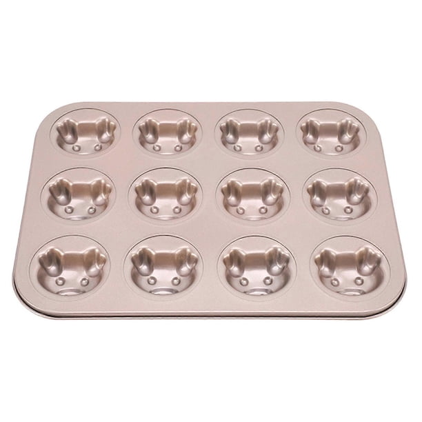 6 Cups Muffin Pans Non Stick Muffin Baking Pans Carbon Steel Muffin Pans Bakeware Set Cupcake Baking Pan for Oven Baking