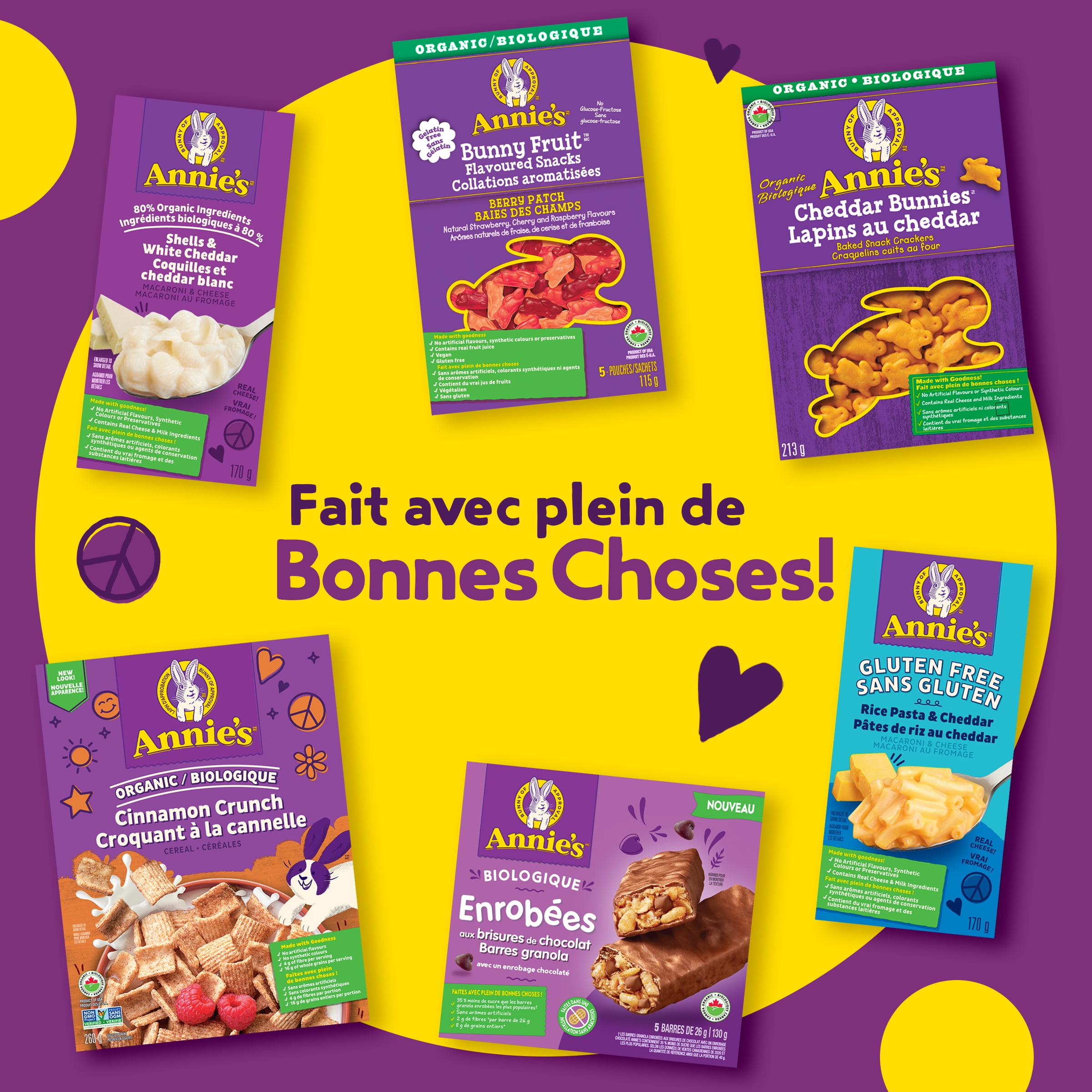 Annie's Homegrown Macaroni & Cheese Gluten Free Rice Pasta & Cheddar, 57 g