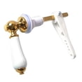 thumbnail image 4 of Traditional porcelain & Gold Victorian White Toilet Cistern Lever Flush Handle, 4 of 12