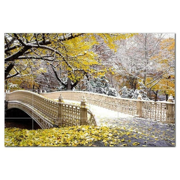 Bridge Picture Ceramic Tile Mural Kitchen Backsplash Bathroom Shower, 404362-M64