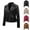 Black, variant on Leather Jacket Women Biker Style Vintage Leather Jacket Women Casual Fashion Motorcycle Zip-Up Lightweight Coat Collar Women Leather Jacket Y2k Jackets