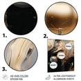 thumbnail image 3 of Designart "Marble Mirage Gold and Black III" Abstract Marble Metal Wall Decor, 3 of 5