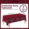 thumbnail image 3 of 3Pcs Graduation Party Decorations, Gongrats Grad Tablecover for Graduation Party Supplies, 54x108inch, 3 of 7