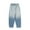 Blue, variant on WREESH Men's Jeans New Style Fashion Casual Comfortable Gradient Carry Pockets Pants Black