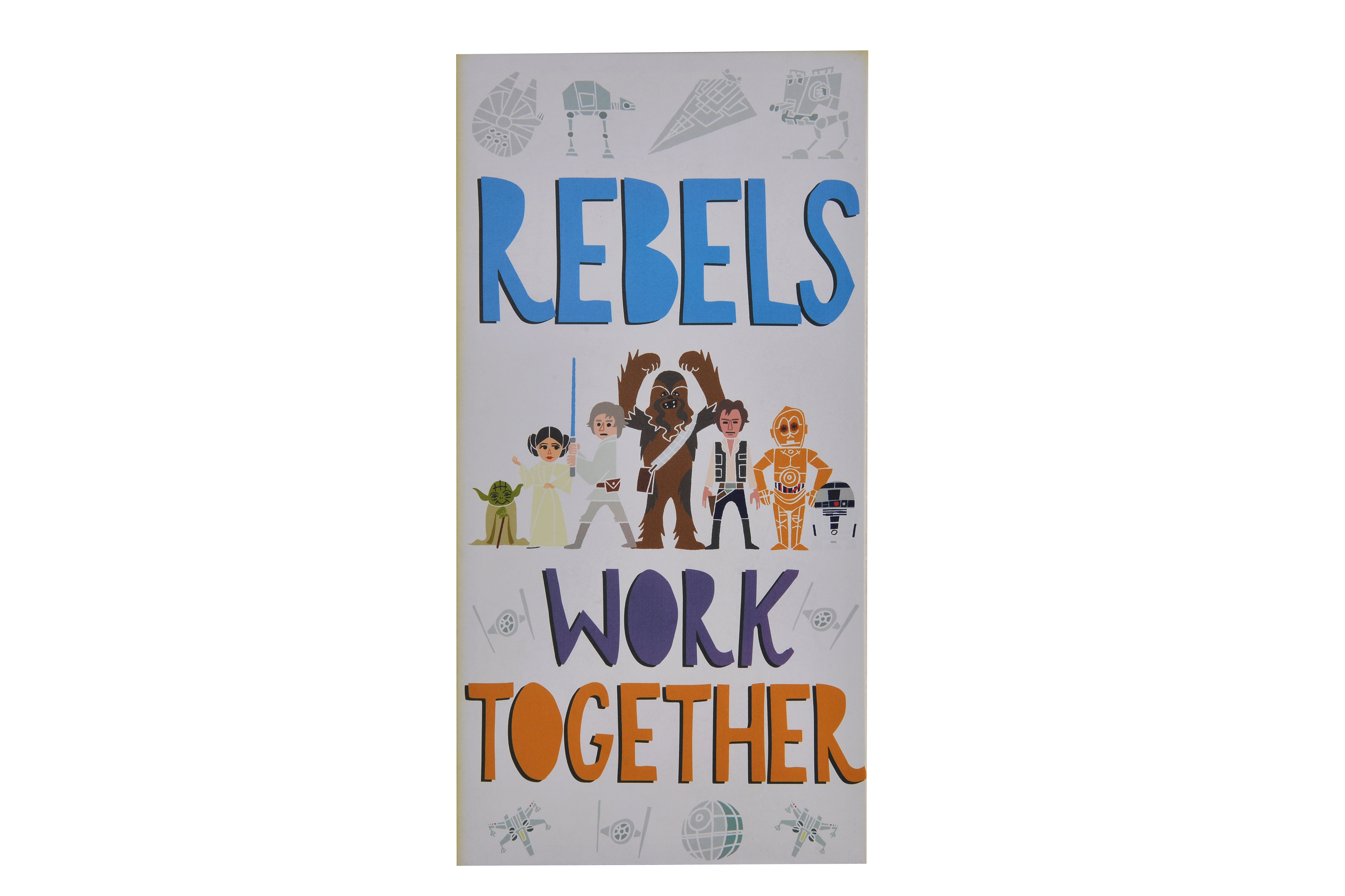 Star Wars "Rebels Work Together" Canvas Wall Decor 