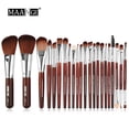 thumbnail image 2 of Tignapoo MAANGE 22-Piece Wooden Handle Makeup Brush Set for All Skin Types, Travel-Friendly & Non-Slip Grip, Black, 2 of 6