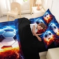 thumbnail image 5 of Erosebridal Football Ball Games 7-Piece Twin Bedding Sets For Kids Boys,Soccer Games Sport Theme Bedding Comforter Set,Reversible Black, 5 of 7