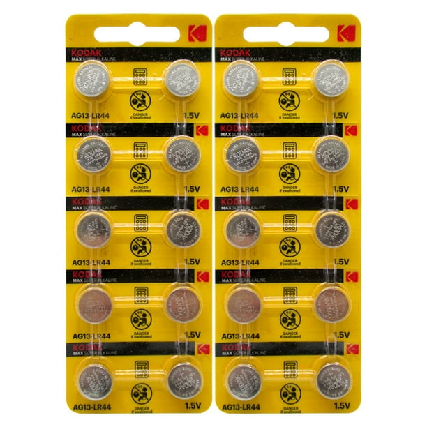 Kodak Lr44 Ag13 Alkaline Button Battery 1 5v Pack Walmart Com Walmart Com
