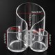 thumbnail image 2 of Makeup / Cosmetic Organizer Brush Storage Pot Brush Pen Holder 3 Compartments Clear Acrylic, 2 of 5